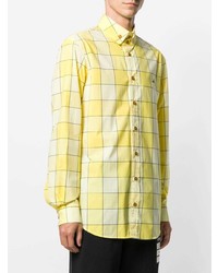 Chemise à manches longues à carreaux jaune Vivienne Westwood