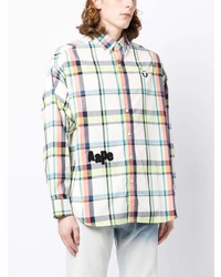 Chemise à manches longues à carreaux multicolore AAPE BY A BATHING APE