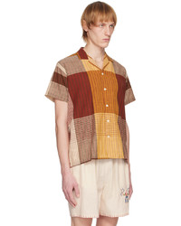 Chemise à manches longues à carreaux multicolore HARAGO