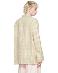 Chemise à manches longues à carreaux multicolore Acne Studios