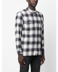 Chemise à manches longues à carreaux noire Levi's