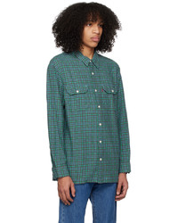 Chemise à manches longues à carreaux noire Levi's