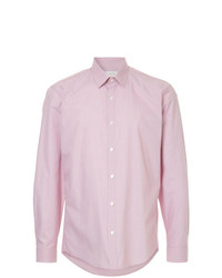 Chemise à manches longues à carreaux rose Cerruti 1881