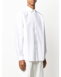 Chemise à manches longues à clous blanche Valentino