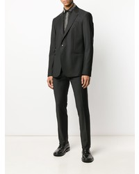 Chemise à manches longues à clous noire Philipp Plein