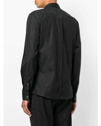 Chemise à manches longues à clous noire Les Hommes