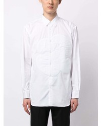 Chemise à manches longues à fleurs blanche Comme Des Garcons SHIRT