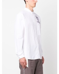 Chemise à manches longues à fleurs blanche Kenzo