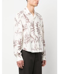 Chemise à manches longues à fleurs blanche S.S.Daley