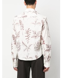 Chemise à manches longues à fleurs blanche S.S.Daley