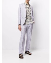 Chemise à manches longues à fleurs blanche Paul Smith