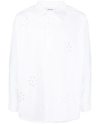 Chemise à manches longues à fleurs blanche Gimaguas