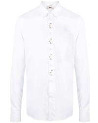 Chemise à manches longues à fleurs blanche Gmbh