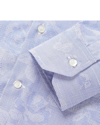 Chemise à manches longues à fleurs bleu clair Etro