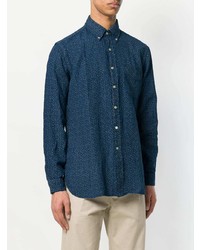 Chemise à manches longues à fleurs bleu marine Polo Ralph Lauren