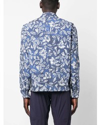 Chemise à manches longues à fleurs bleue C.P. Company