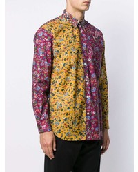 Chemise à manches longues à fleurs multicolore Comme Des Garcons SHIRT