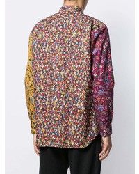 Chemise à manches longues à fleurs multicolore Comme Des Garcons SHIRT