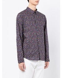 Chemise à manches longues à fleurs multicolore PS Paul Smith