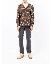 Chemise à manches longues à fleurs multicolore Kiton