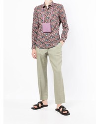 Chemise à manches longues à fleurs multicolore Paul Smith