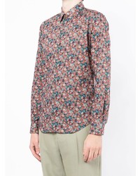 Chemise à manches longues à fleurs multicolore Paul Smith