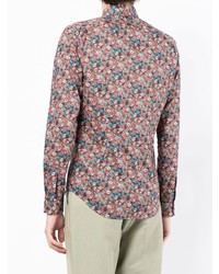 Chemise à manches longues à fleurs multicolore Paul Smith