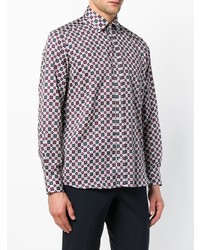 Chemise à manches longues à fleurs multicolore Etro