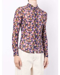 Chemise à manches longues à fleurs multicolore PS Paul Smith