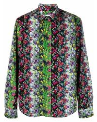 Chemise à manches longues à fleurs multicolore Kenzo