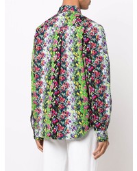 Chemise à manches longues à fleurs multicolore Kenzo