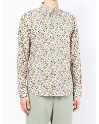 Chemise à manches longues à fleurs multicolore Paul Smith