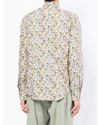 Chemise à manches longues à fleurs multicolore Paul Smith