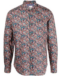 Chemise à manches longues à fleurs multicolore Paul Smith