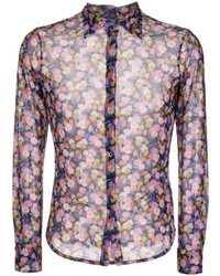 Chemise à manches longues à fleurs multicolore PS Paul Smith