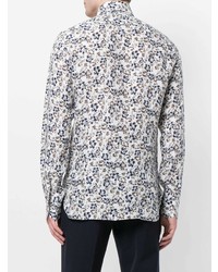 Chemise à manches longues à fleurs multicolore Barba