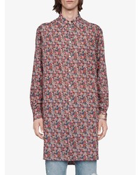 Chemise à manches longues à fleurs multicolore Gucci