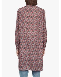 Chemise à manches longues à fleurs multicolore Gucci