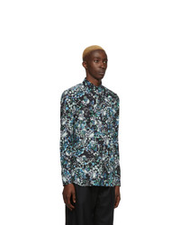 Chemise à manches longues à fleurs noire Givenchy