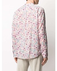 Chemise à manches longues à fleurs rose Isabel Marant