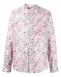 Chemise à manches longues à fleurs rose Isabel Marant