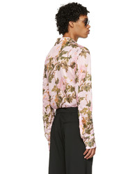 Chemise à manches longues à fleurs rose LU'U DAN