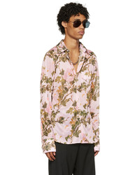 Chemise à manches longues à fleurs rose LU'U DAN