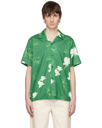 Chemise à manches longues à fleurs verte Saturdays Nyc