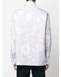 Chemise à manches longues à fleurs violet clair Jacquemus