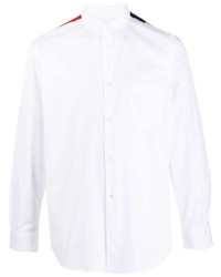 Chemise à manches longues à patchwork blanche Comme Des Garcons SHIRT