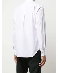 Chemise à manches longues à patchwork blanche Comme des Garcons Homme Deux