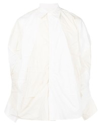 Chemise à manches longues à patchwork blanche Post Archive Faction