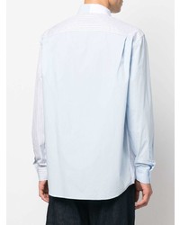 Chemise à manches longues à patchwork bleu clair JW Anderson