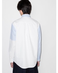 Chemise à manches longues à patchwork bleu clair JW Anderson